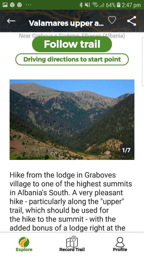 Hotel Grabova Grabove e Siperme Kültér fotó